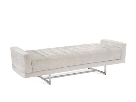 Luca King Bench in Pearl Fashion