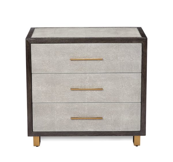 Maia Bedside Chest in Grey Supply