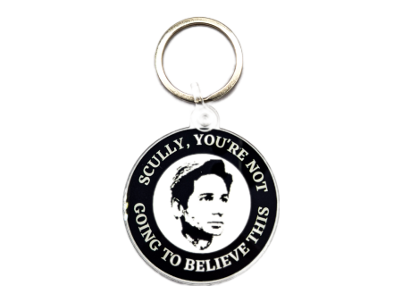 X-Files Fox Mulder Dana  Scully, you re not going to believe this  keyring Online