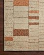 Bowery Rug in Tangerine   Taupe by Loloi II Supply