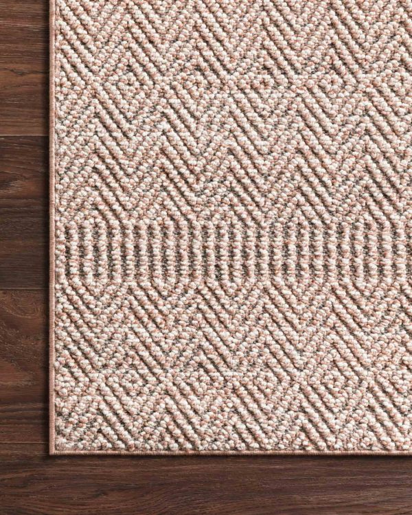 Cole Indoor Outdoor Rug in Blush & Ivory by Loloi Online now