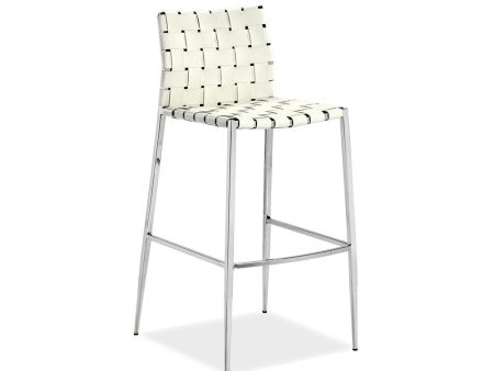 Logan Bar Stool - White Online now