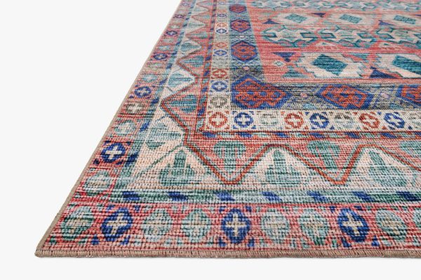 Cielo Rug in Terracotta & Multi on Sale