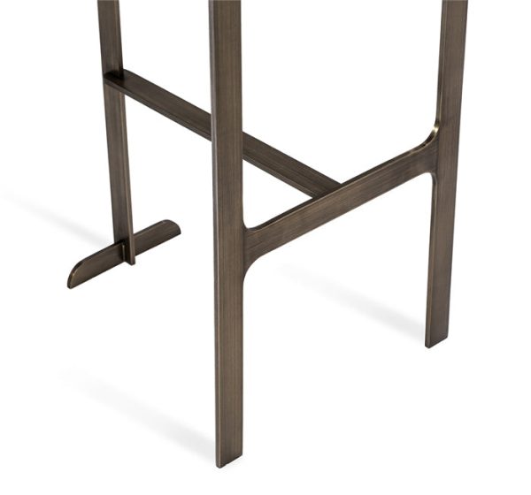 Hollis Bar Stool in Grey & Bronze Fashion