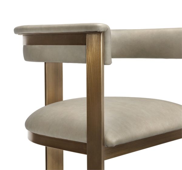 Darcy Bar Stool - Taupe Leather Online Hot Sale