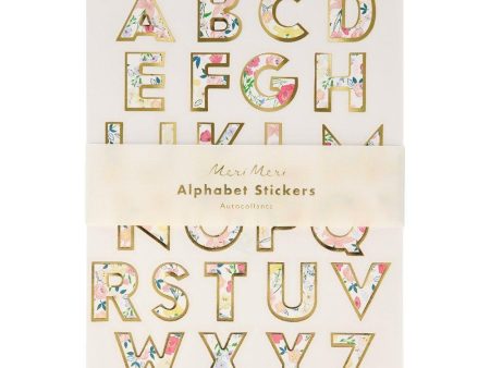 English Garden Alphabet Sticker Sheets For Cheap