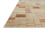 Bowery Rug in Tangerine   Taupe by Loloi II Supply