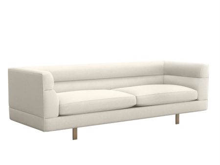 Ornette Sofa in Pearl For Sale