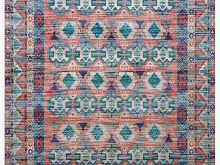 Cielo Rug in Terracotta & Multi on Sale