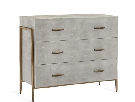 Morand 3 Drawer Chest in Grey Supply