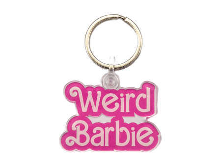 Weird Barbie movie LGBTQ+ pink Kate McKinnon keyring keychain Online Sale