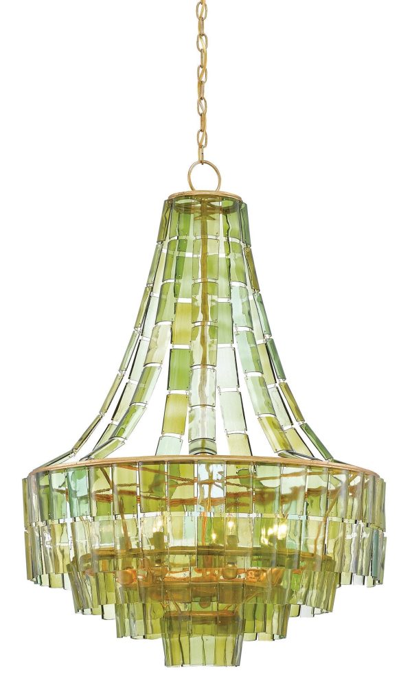 Vintner Chandelier in Green design by Currey & Company Online Hot Sale