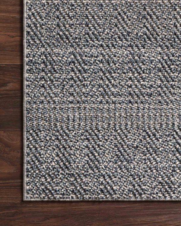 Cole Indoor Outdoor Rug in Denim & Grey by Loloi Fashion