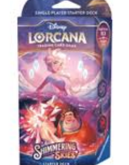 Disney Lorcana: Shimmering Skies Starter Deck (Amethyst & Ruby) - Shimmering Skies on Sale