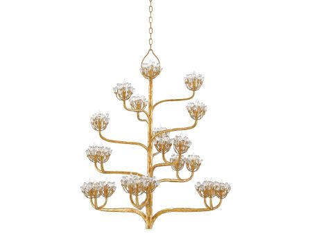 Agave Americana Chandelier in Various Finishes design by Currey & Company Hot on Sale