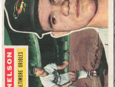 1956 Topps #169b Bob Nelson Gray Back on Sale