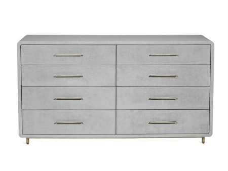 Alma 8 Drawer Chest in Light Grey Online Hot Sale