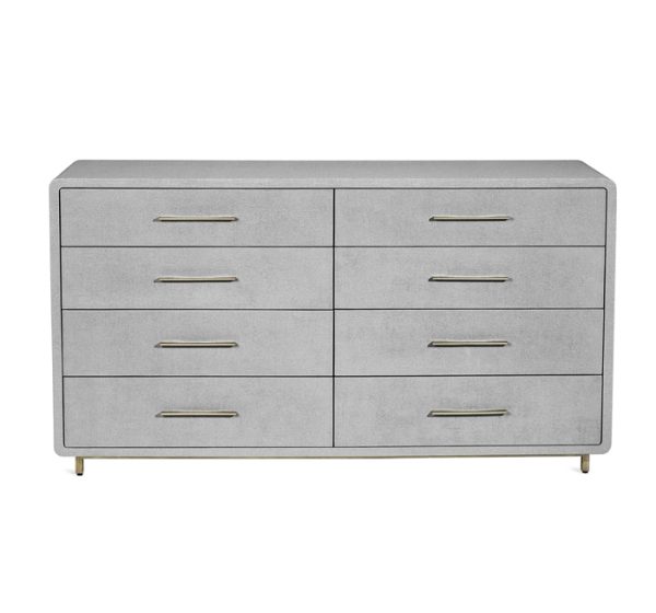 Alma 8 Drawer Chest in Light Grey Online Hot Sale