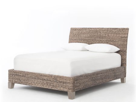 Banana Leaf Bed in Grey Wash Online