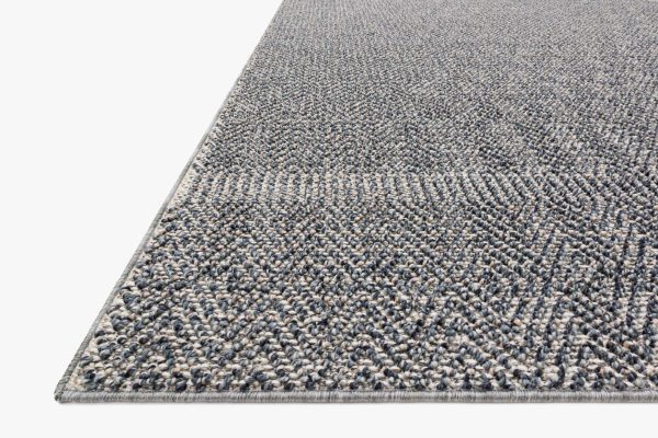 Cole Indoor Outdoor Rug in Denim & Grey by Loloi Fashion